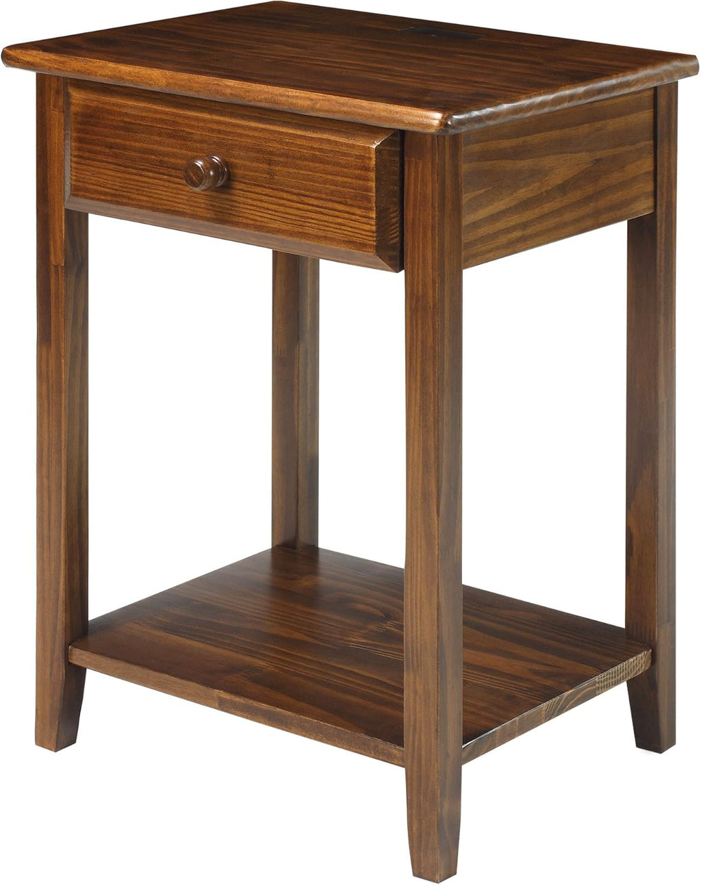 Espresso Nightstand with USB Ports L646366