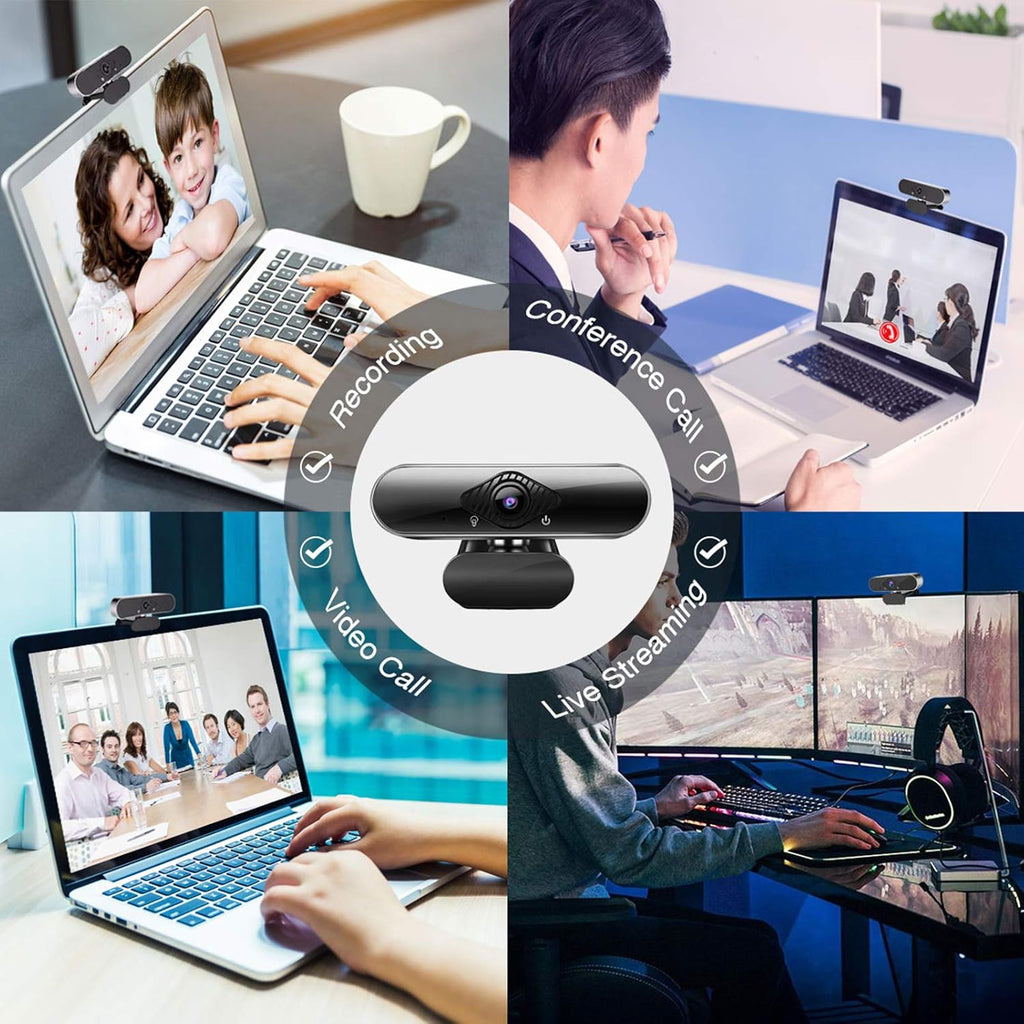 1080p HD USB Webcam with Microphone Pack of 2 R765