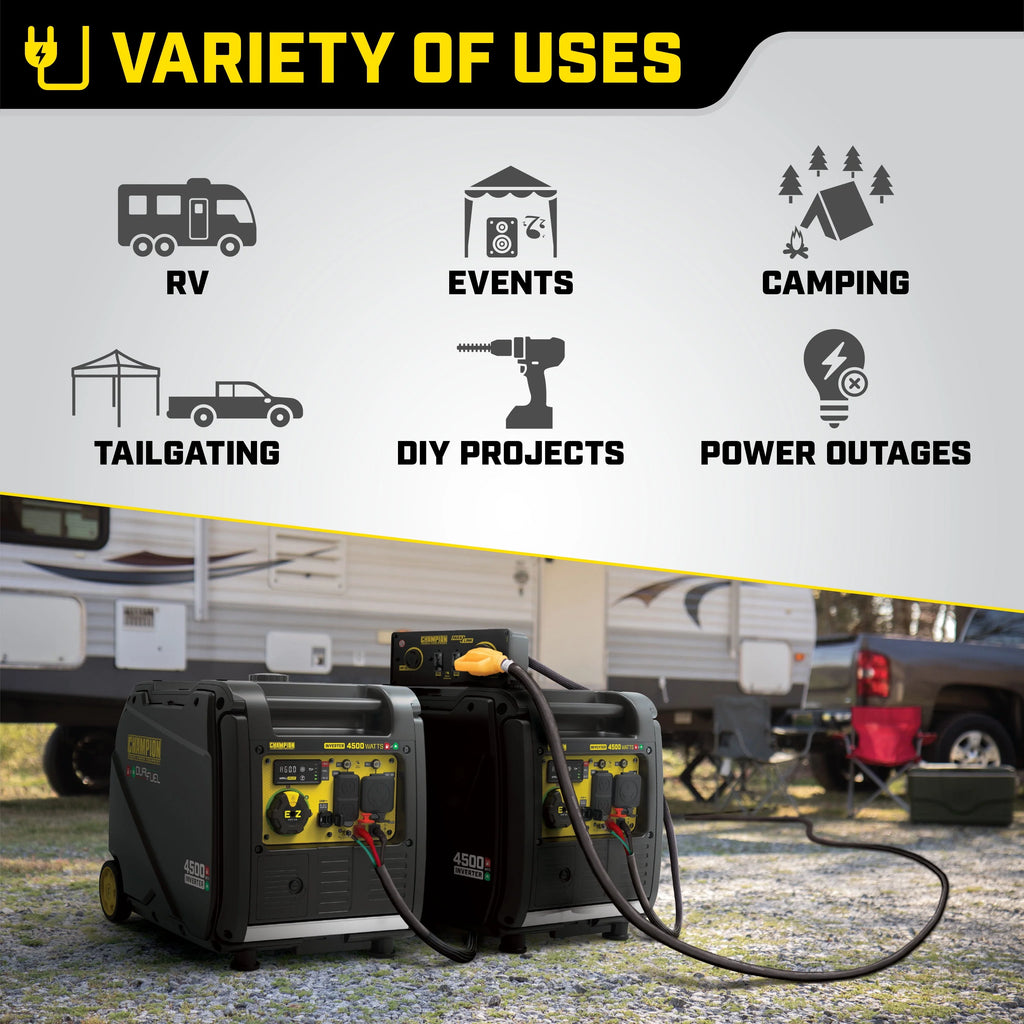 4500-Watt Portable Dual Fuel Inverter Generator F730