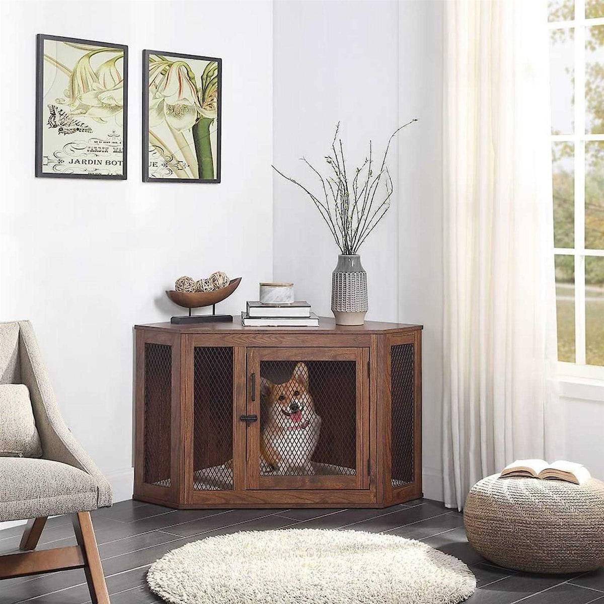 Corner Dog Crate K12839