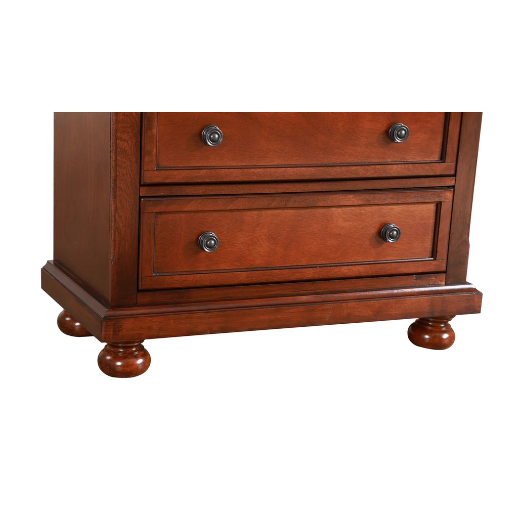 Cherry 5 Drawer Chest R7576