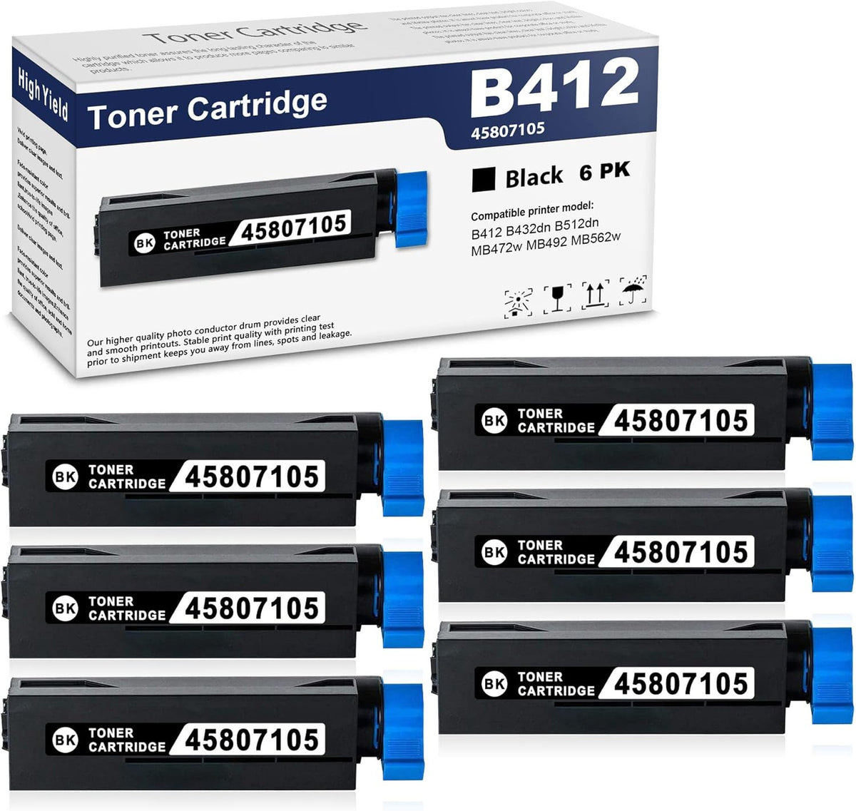 Black Toner Cartridge 6 Pack X4271