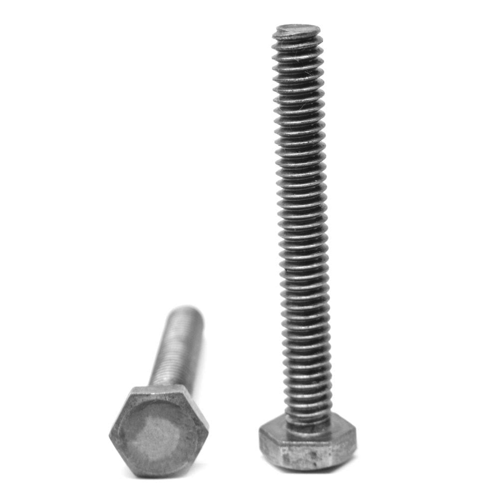 3/8x22-16 x 3 1/4x22 Coarse Thread Hex Tap Bolt Low Carbon Steel Plain Finish A91313
