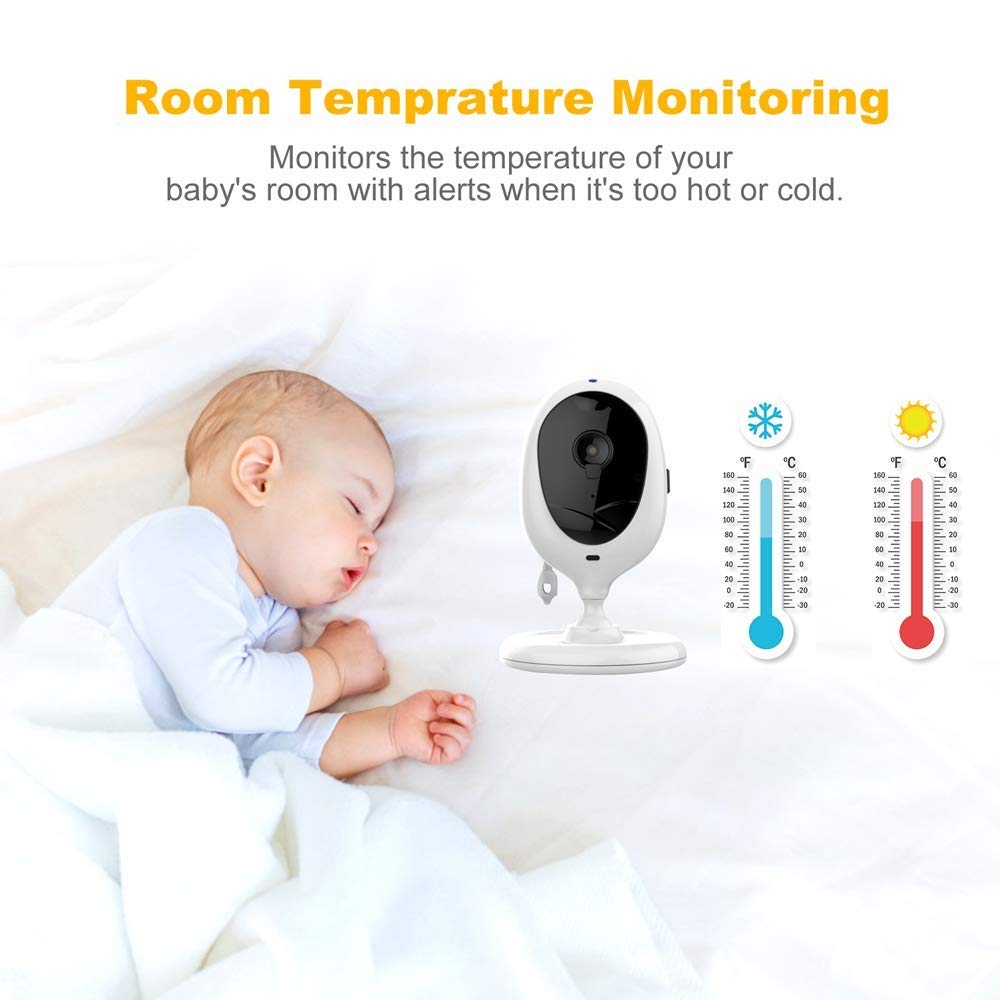 Video Baby Monitor with Two Cameras and 4.3 LCD W923