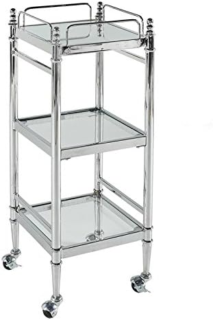 Glass Cart in Chrome C1663