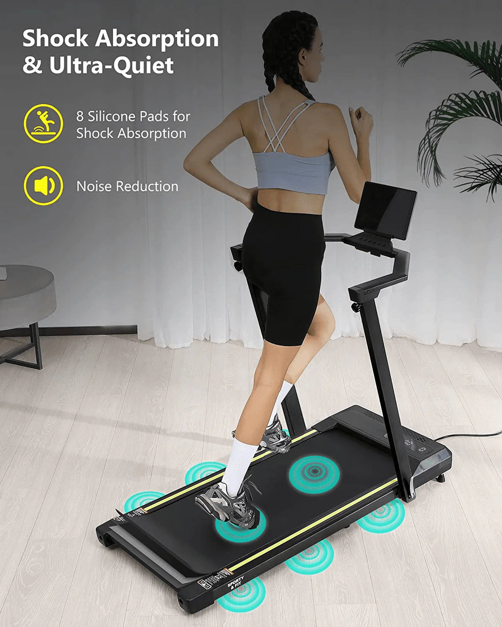 2.25HP Folding Treadmill with Remote Control T39910