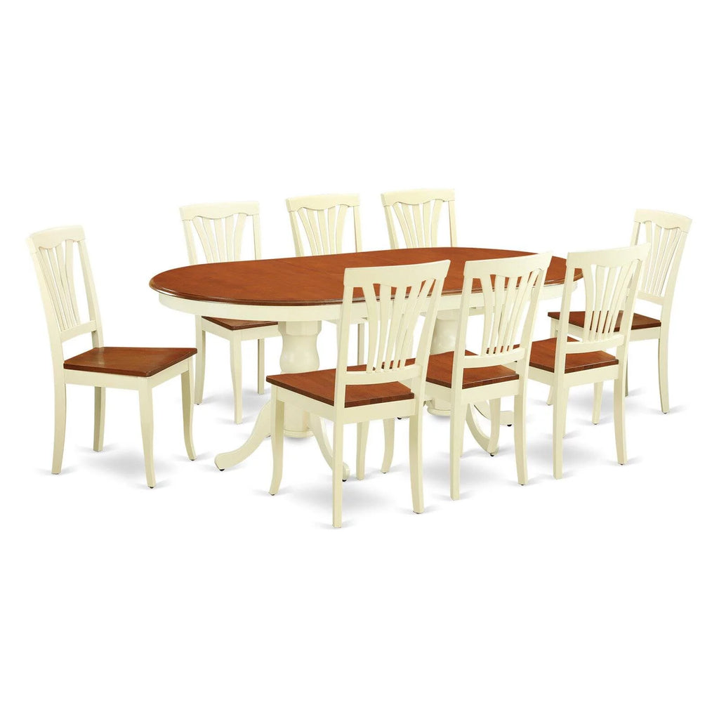9 Piece Wood Dining Table Set T464
