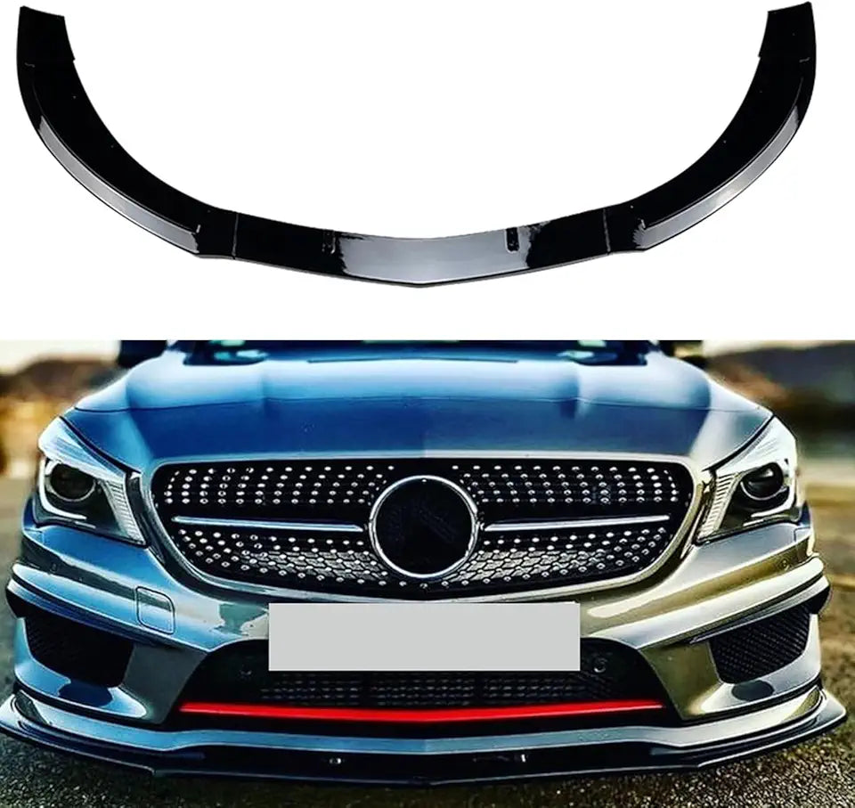 Black Front Bumper Splitter Lip H1652