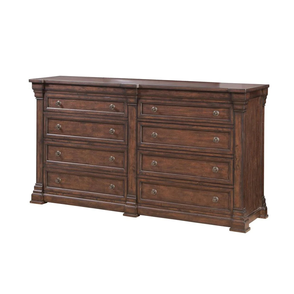Tobacco Brown Wood 8-drawer Dresser S488950