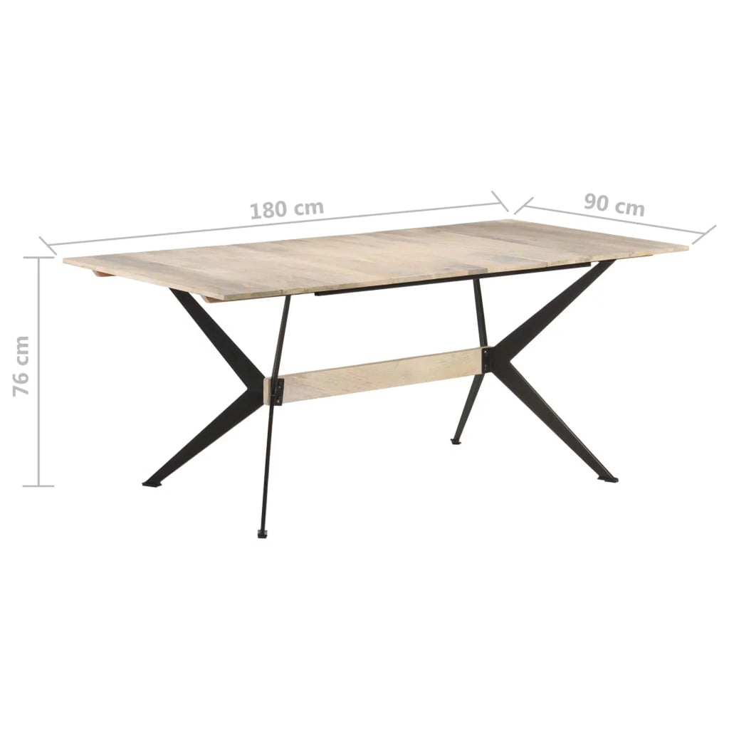 70.9"x35.4"x29.9" Solid Mango Wood Dining Table O82185