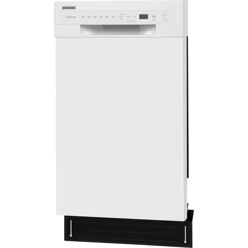 White 18 in. Built-In Dishwasher with Stainless Steel Tub E492