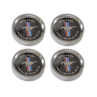 Black Set of 4 Steel Wheel Center Cap T506947