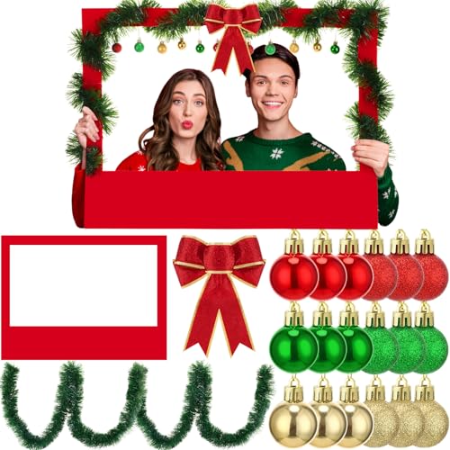 21 Pcs DIY Christmas Photo Booth Props Picture Frame 32" x 24" P33682
