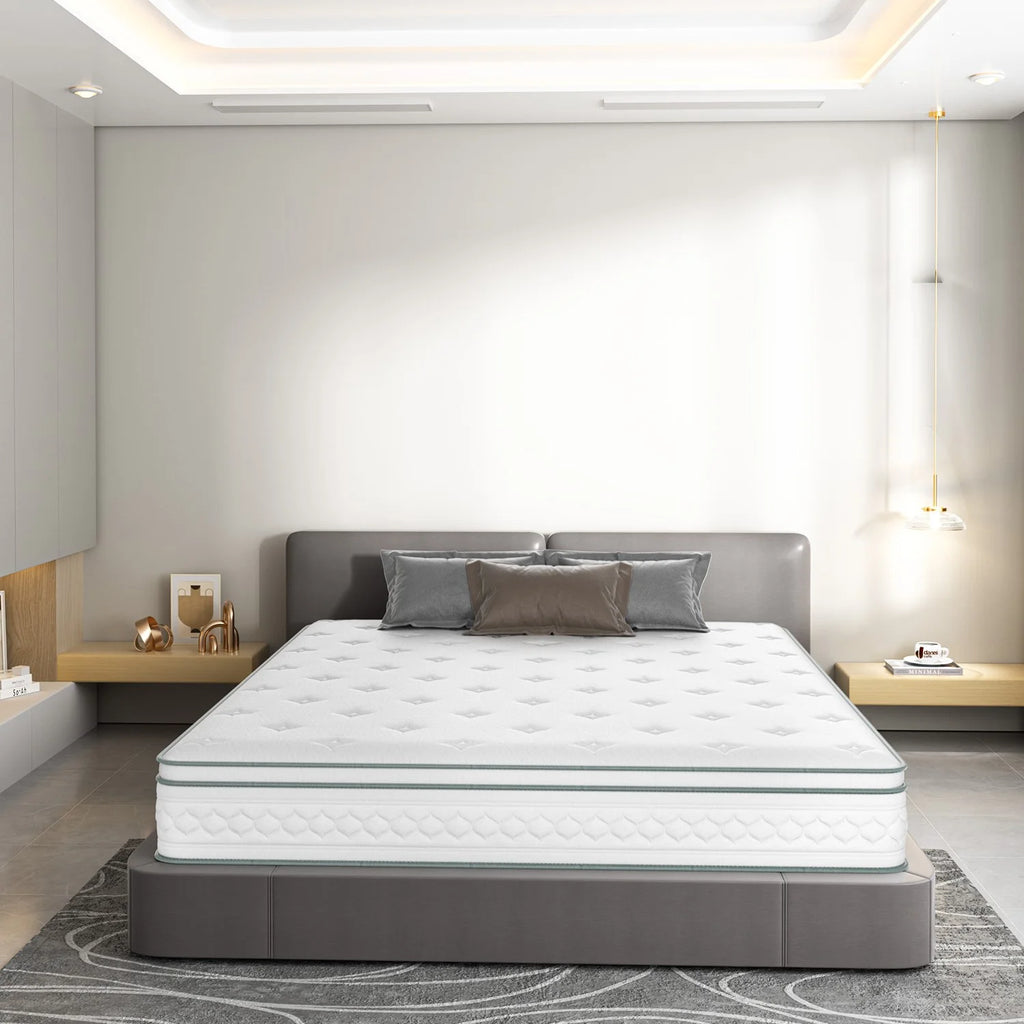 Queen 12 inch Cooling-Gel Memory Foam Innerspring Mattress N19928