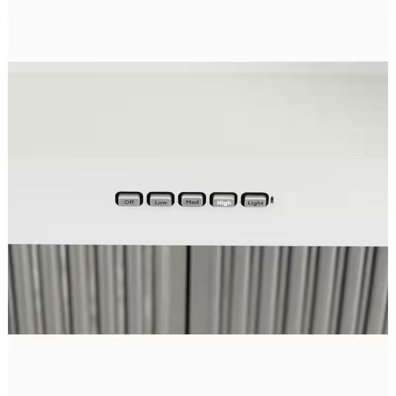 30 in. Wall Mount Range Hood with Light in Matte White X348007