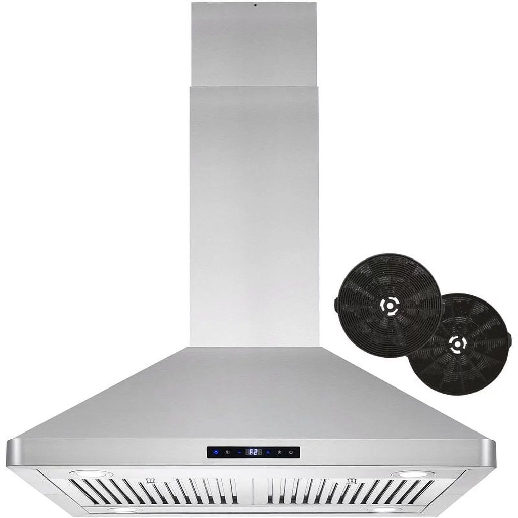 30" 380 CFM Ductless Island Range Hood in Stainless Steel C9807