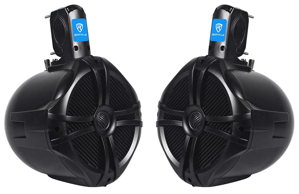 8 Black 2 Way Marine Wakeboard Tower Speakers R832954