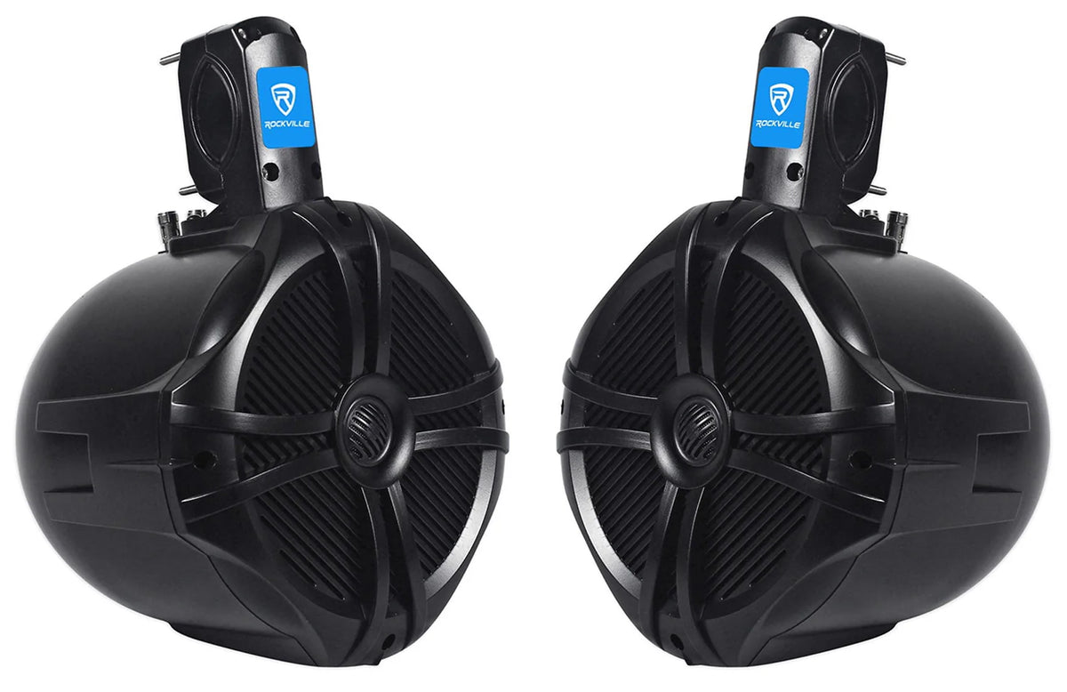 8 Black 2 Way Marine Wakeboard Tower Speakers R832954