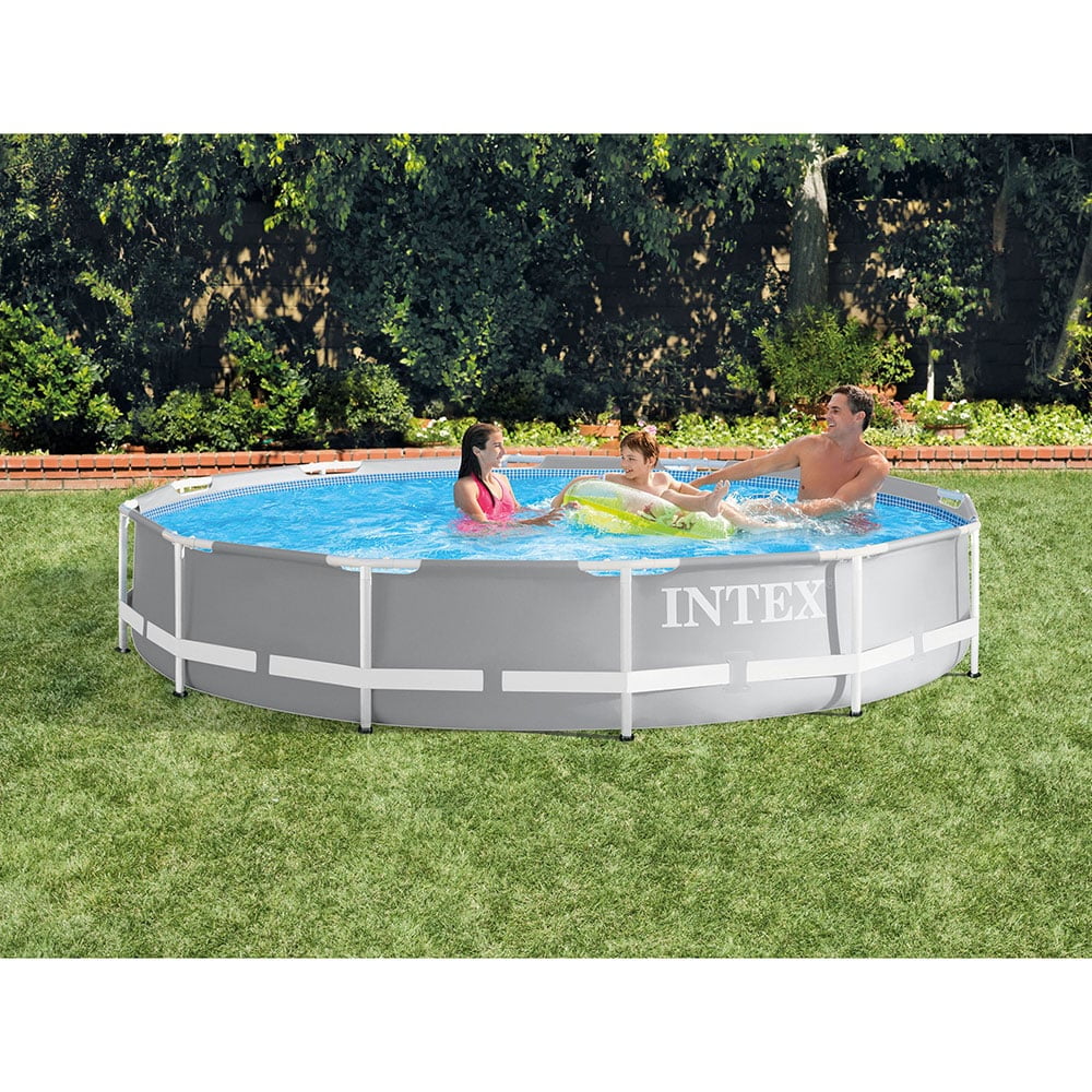 12 Foot Above Ground Swimming Pool with Pump & Ladder B5124