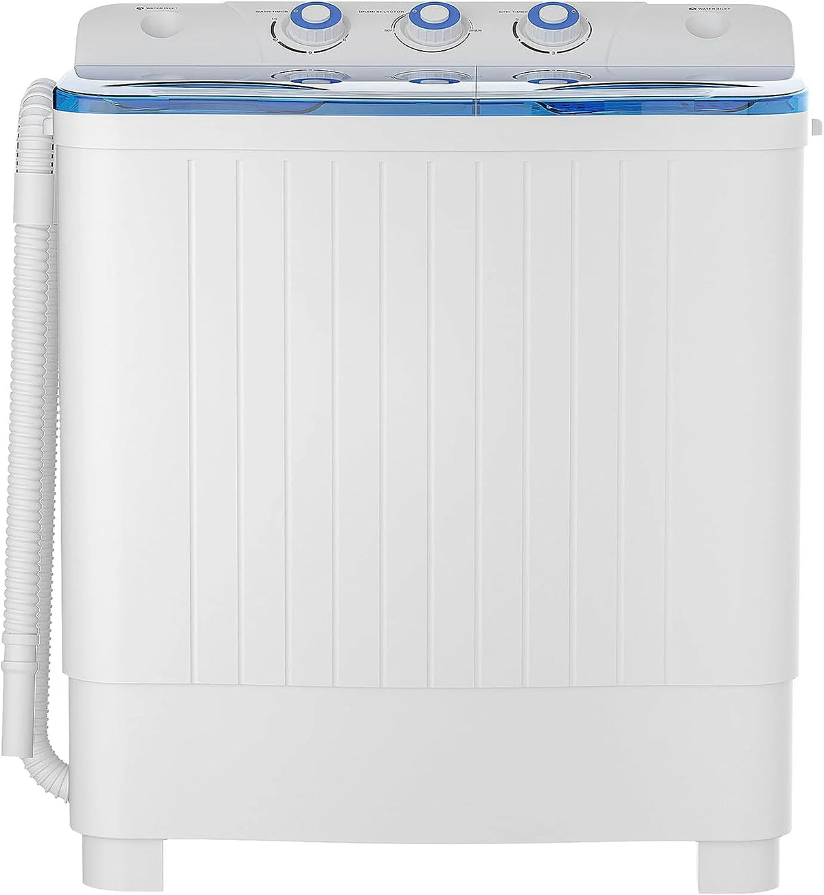 Portable 20lbs Mini Twin Tub Semi-Automatic Washer Spinner Combo Y41589