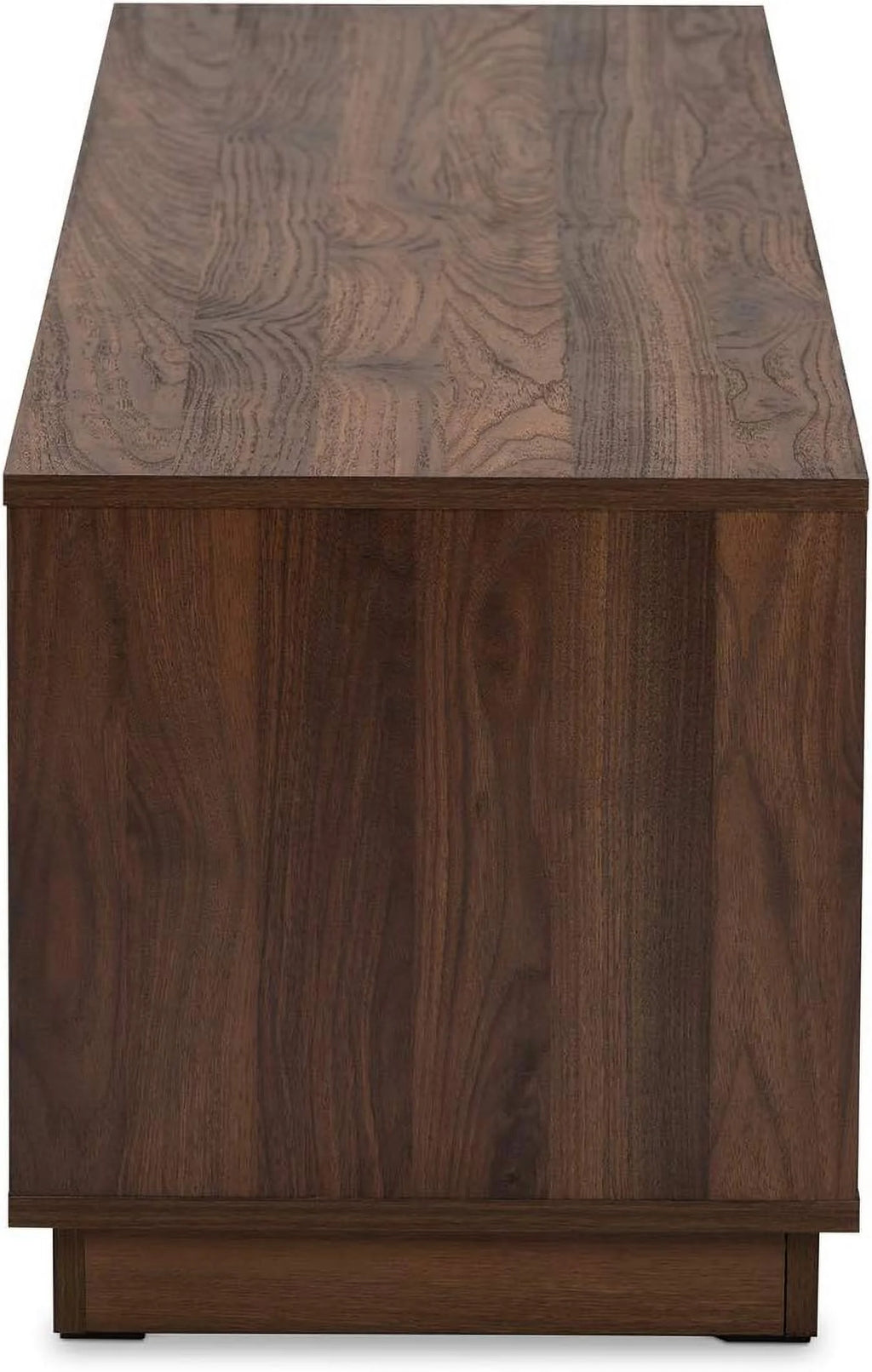 Two-Tone White And Walnut 4-Drawer Wood TV Stand S723
