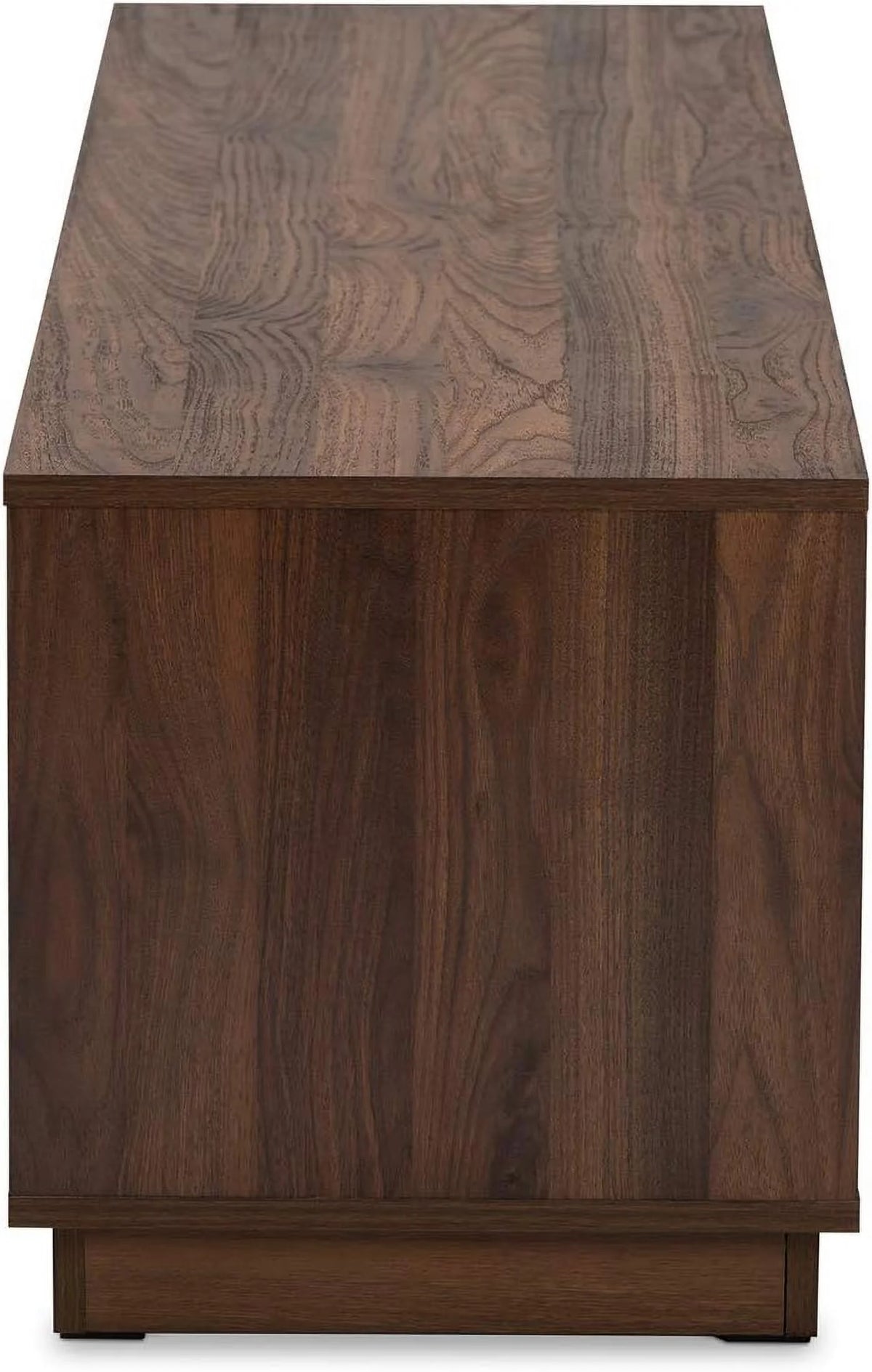 Two-Tone White And Walnut 4-Drawer Wood TV Stand S723