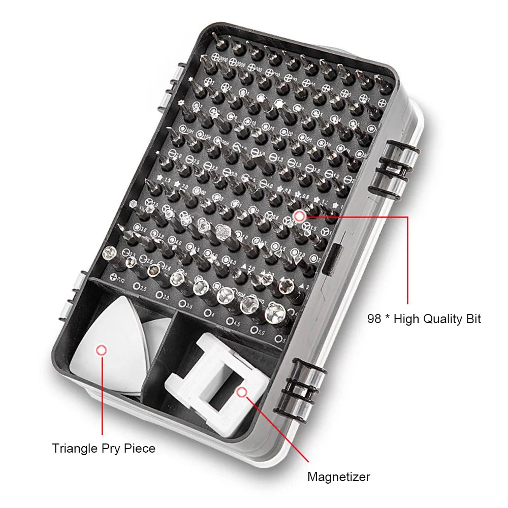 115-In-1 Household Toolbox Set with 98 Bits O165061