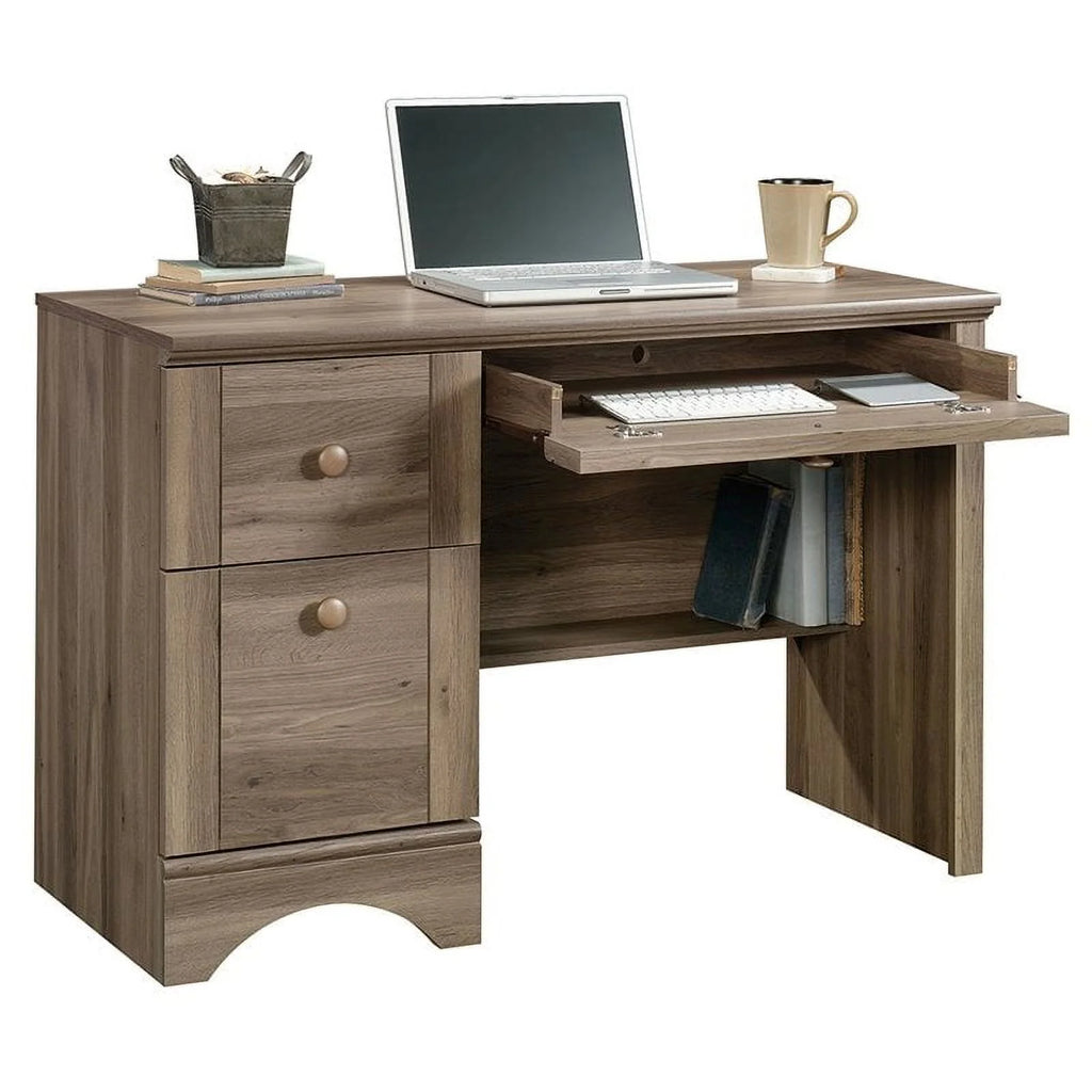 Engineered Wood Computer Desk in Salt Oak P43003