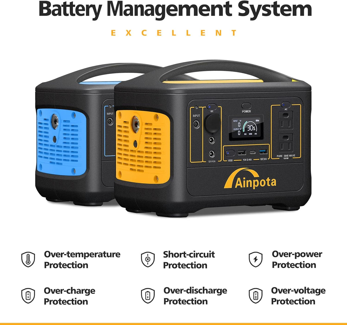 300W Portable Power Station 278Wh Lithium Battery with 110V AC Outlets B602327