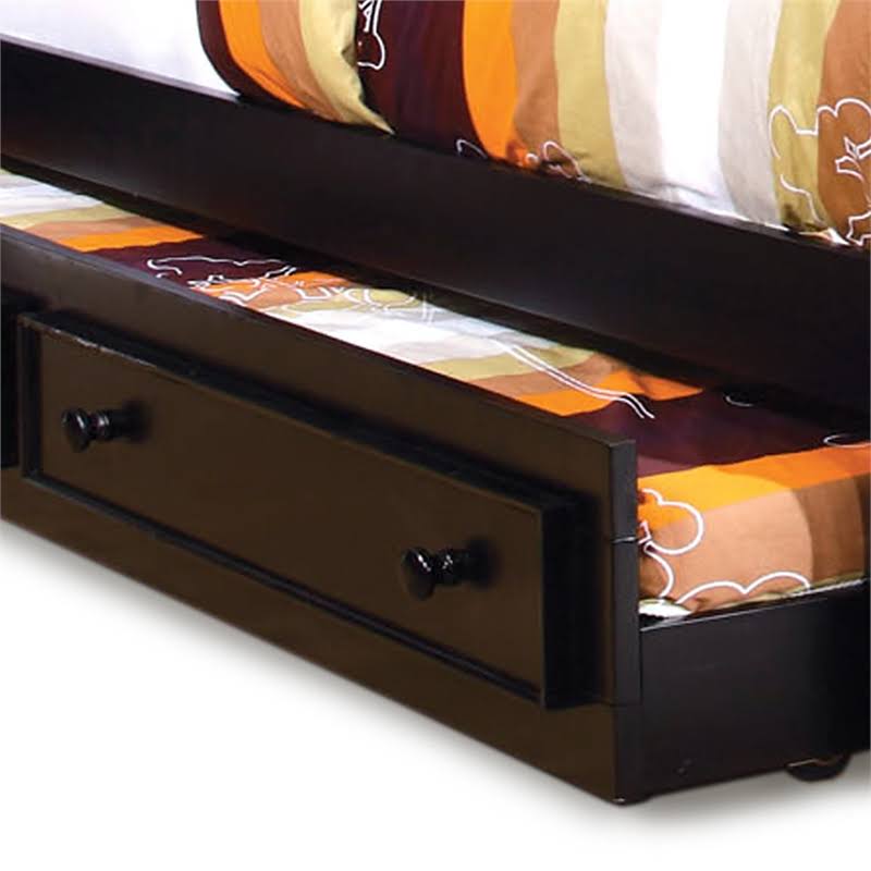 Black Solid Wood Trundle M259243