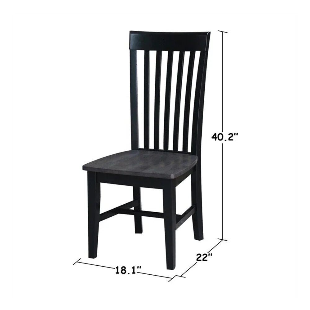 Set of 2 Solid Wood Chairs F75379
