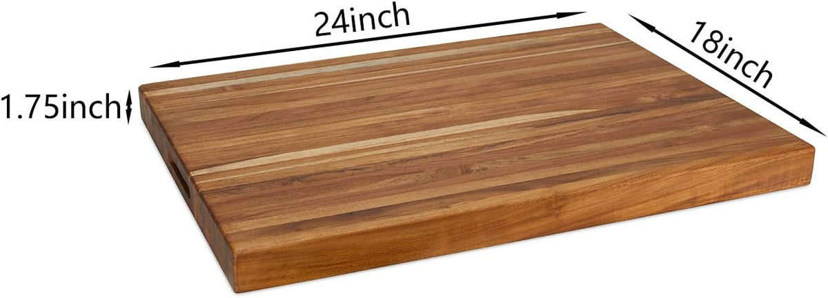 Extra-Large Teak Cutting Board with Hand Grip T7974