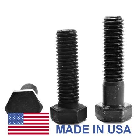 1/4 inch-20 x 4 1/2 inch Grade 8 Hex Cap Screw Black Oxide T759