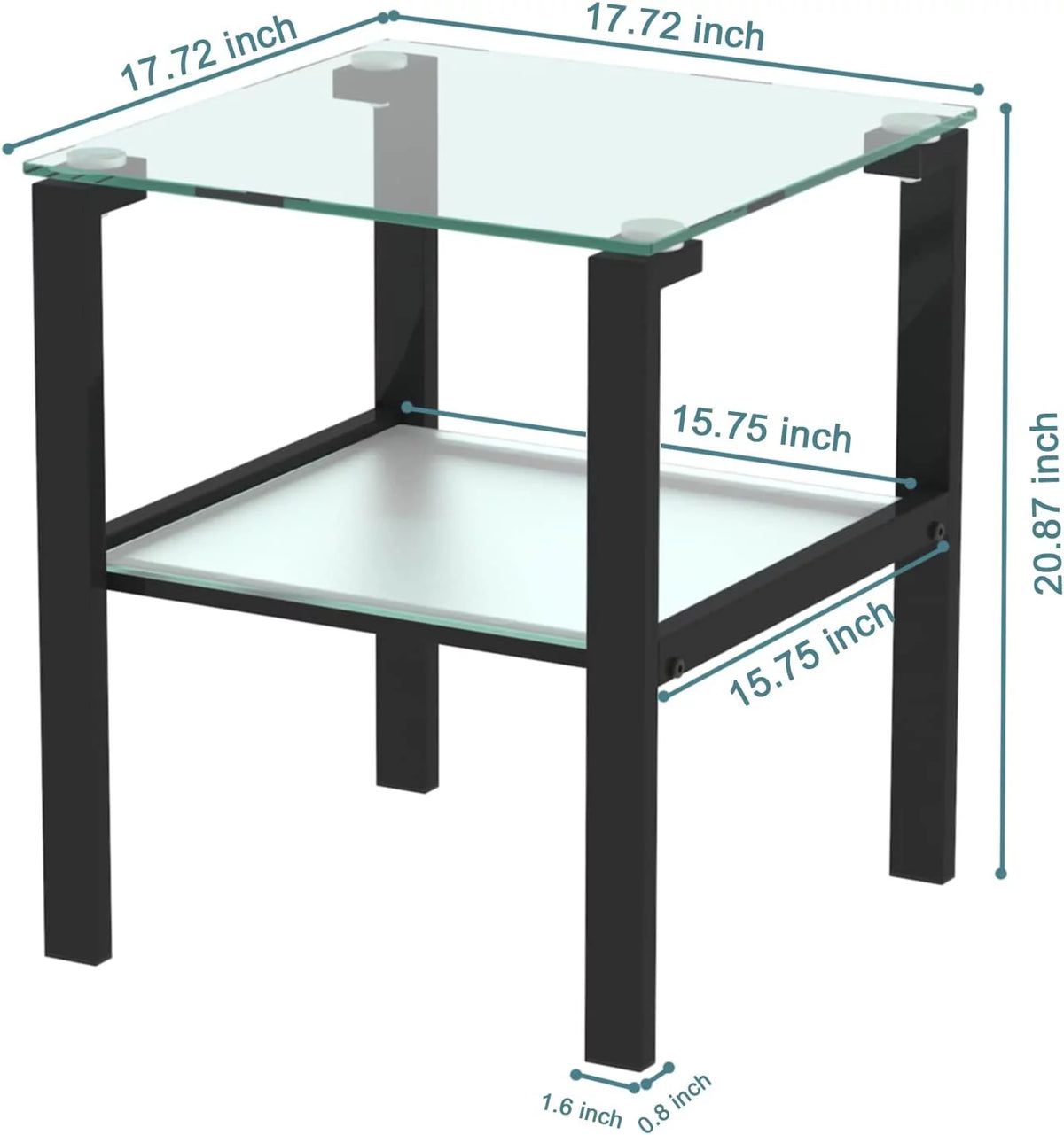 Glass Coffee Table End Table R8510