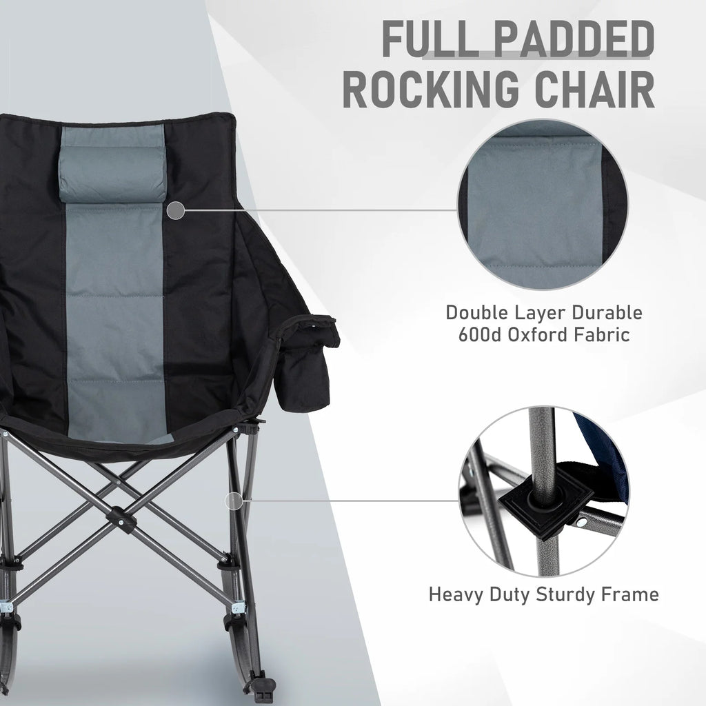 Folding Rocking Camping Chair with Carry Bag A9407