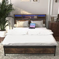 Queen Size Bed Frame with Drawers and Headboard S487