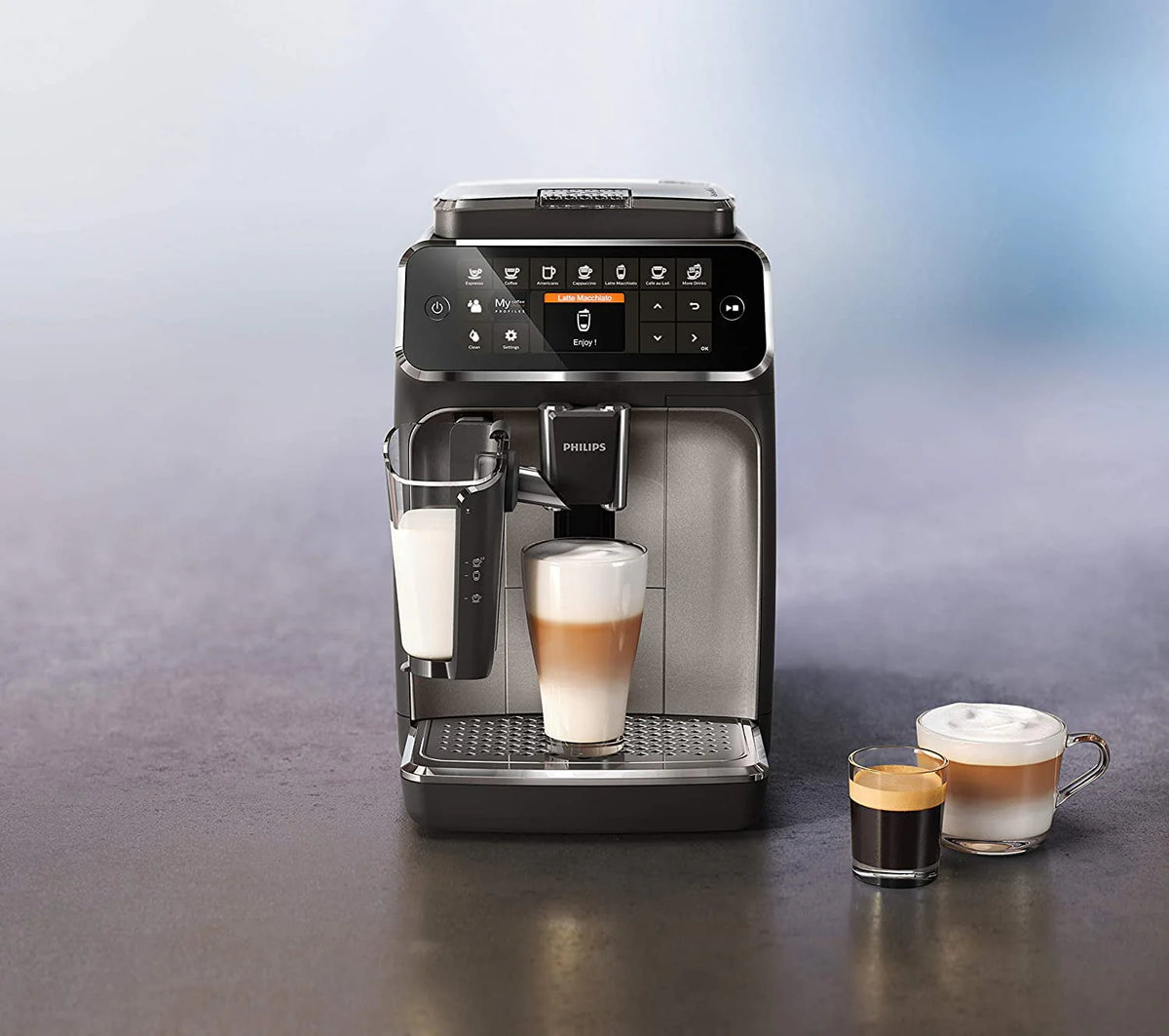 Fully Automatic Espresso Machine with LatteGo, Silver U4083