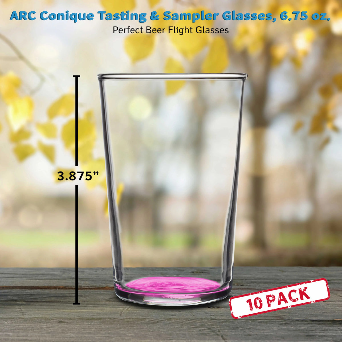 Pink 6.75 oz Tasting Glasses Set B15986