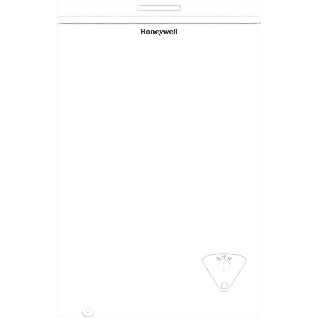 3.5 Cu Ft White Chest Freezer with Storage Basket D3013