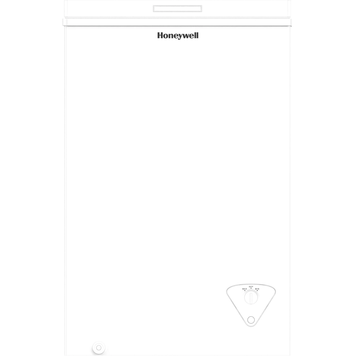 3.5 Cu Ft White Chest Freezer with Storage Basket D3013