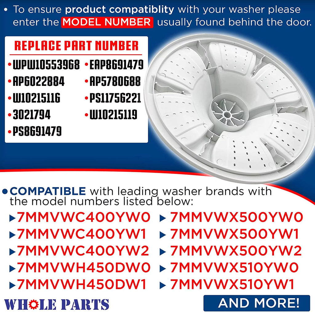 Washer Washplate Replacement S344555