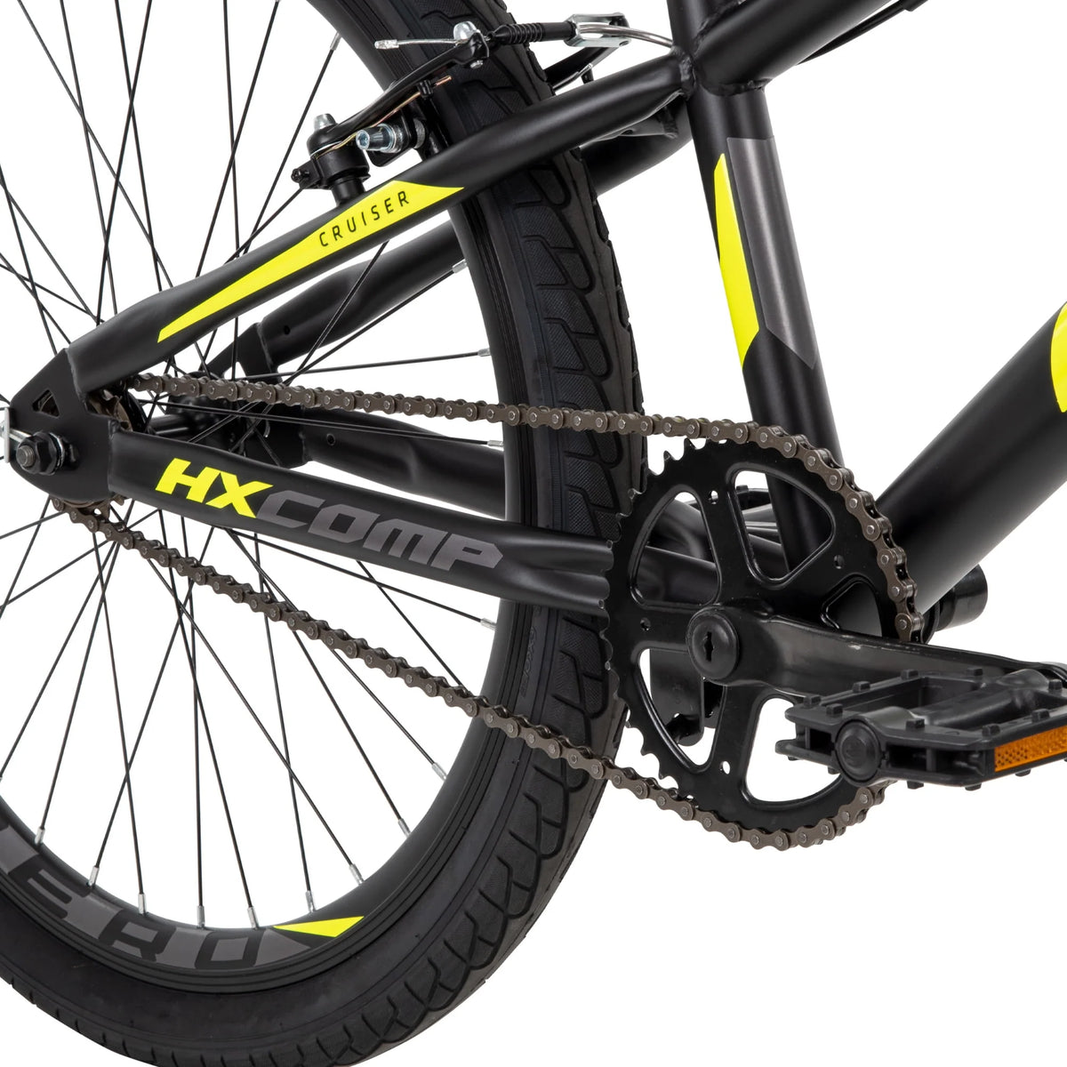 24-inch Black Yellow BMX Bike G2875