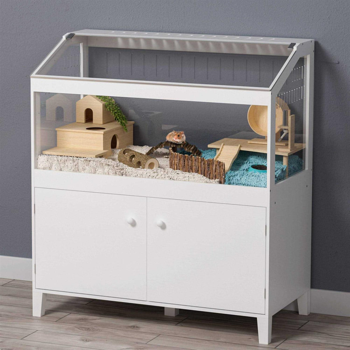 Hamster Cage with Storage Cabinet H7550