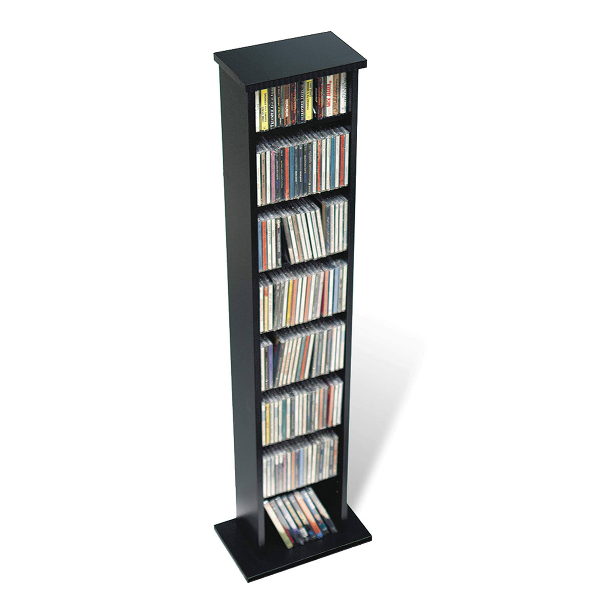 Black Multimedia Tower Storage Cabinet E161