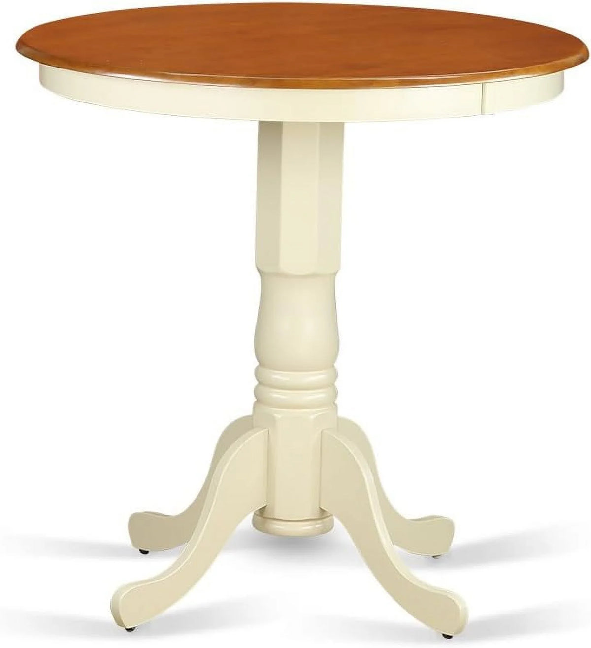 5 Piece Counter Height Dining Table Set with Round Wooden Table and 4 Chairs Y116