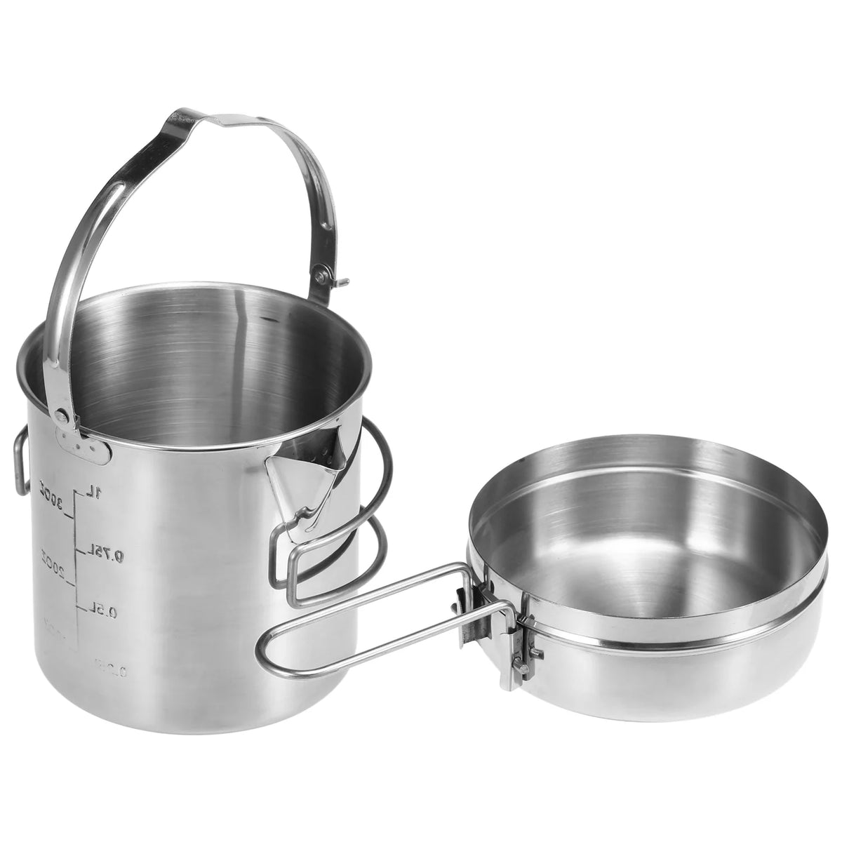 1L Stainless Steel Camping Kettle C4900