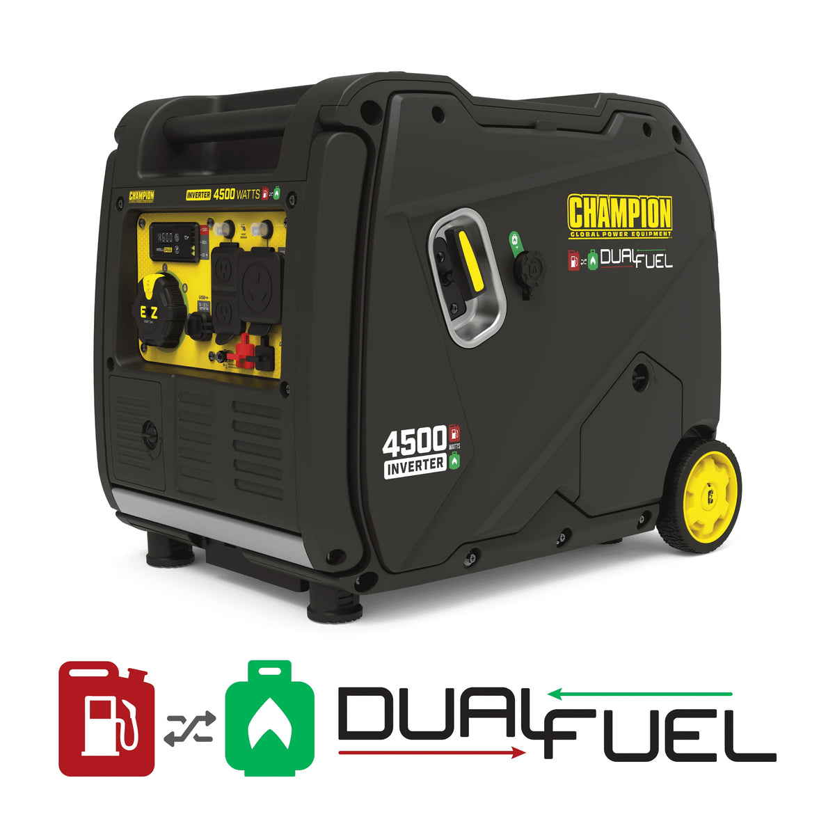 4500-Watt Portable Dual Fuel Inverter Generator F730