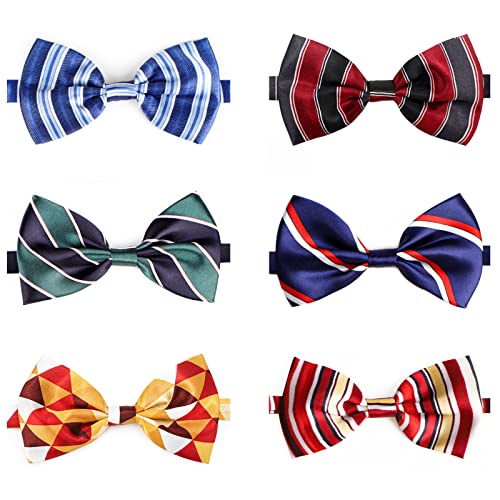 10 PCS Dog Bowtie Collar Plaid Patterned I82299