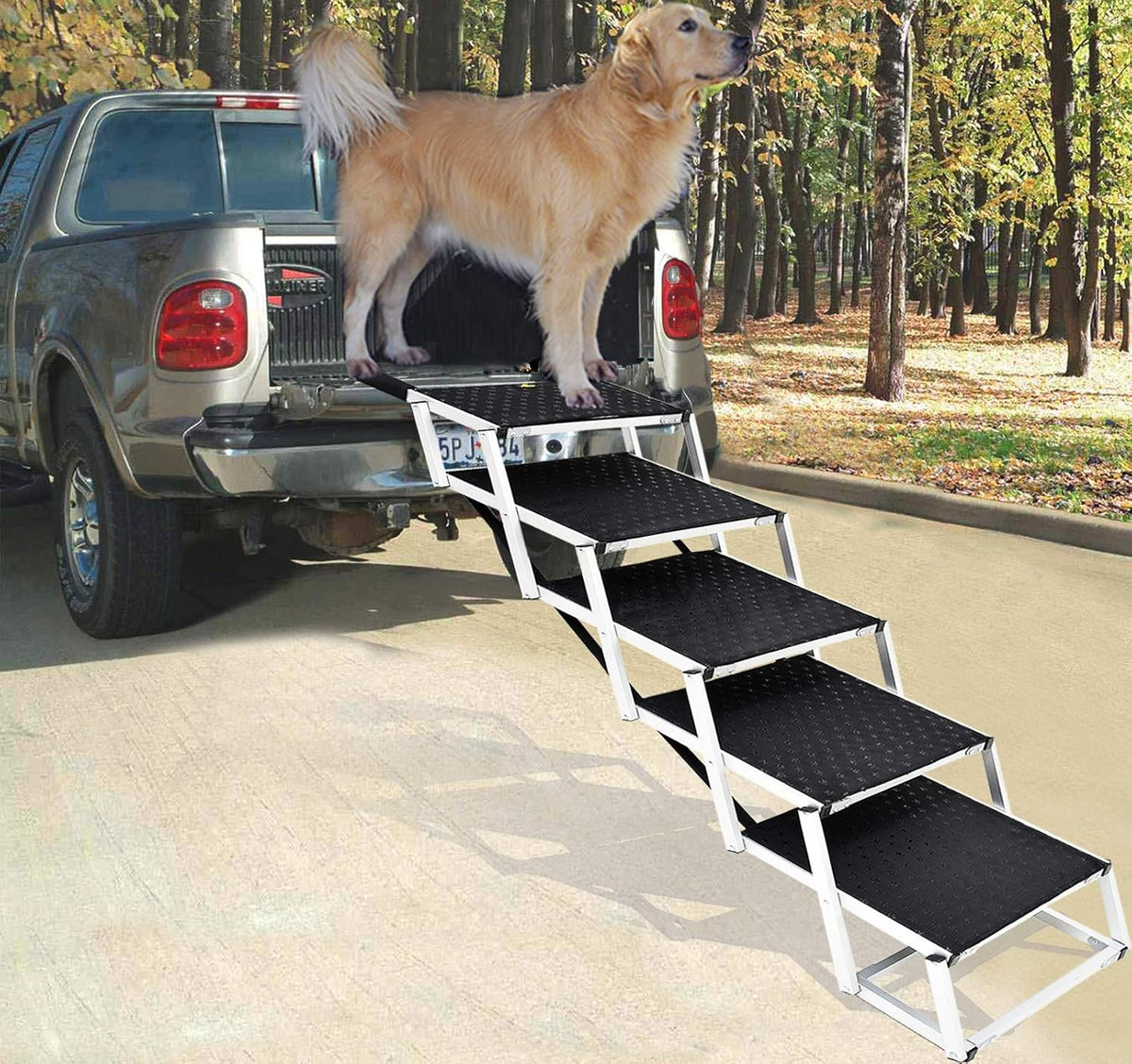 Folding 6 Steps Pet Dog Car Stairs E95152