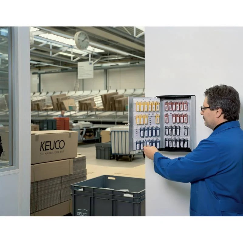 72-Key Brushed Aluminum Key Cabinet D4629
